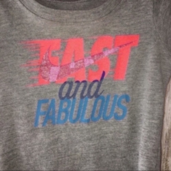 Nike Kids Run Fast Gray Tee - Picture 2 of 4